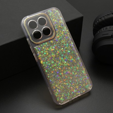 Futrola za Huawei Honor X8c leđa Crystal glow - narandžasta