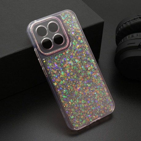 Futrola za Huawei Honor X8c leđa Crystal glow - roza