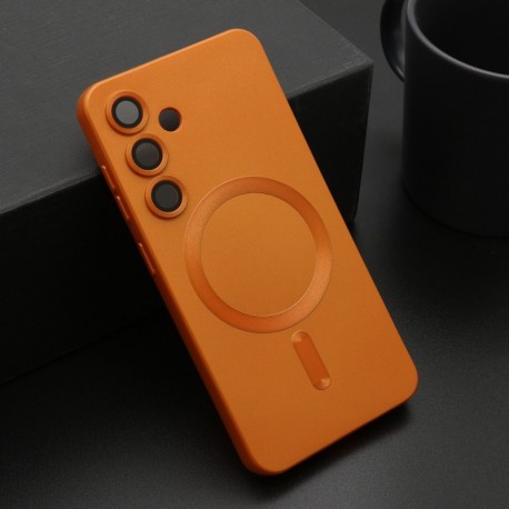 Futrola za Samsung Galaxy S25 leđa Elegant magsafe - narandžasta
