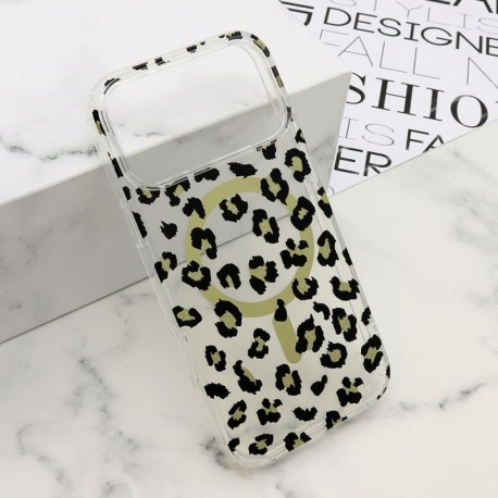 Futrola za iPhone 17 Pro Max leđa Leopard MagSafe - crna