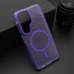 Futrola za Samsung Galaxy S26 leđa Magsafe sparkling look - ljubičasta