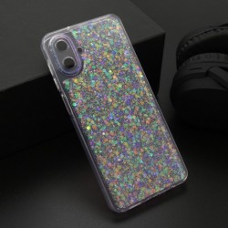 Futrola za Samsung Galaxy A07 leđa Crystal glow - ljubičasta