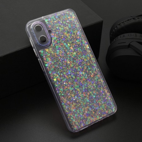 Futrola za Samsung Galaxy A07 leđa Crystal glow - ljubičasta