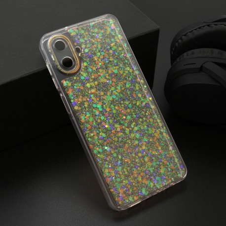 Futrola za Samsung Galaxy A07 leđa Crystal glow - narandžasta