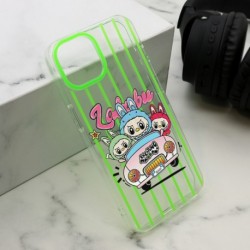 Futrola za iPhone 13 leđa Print Labubu - zelena