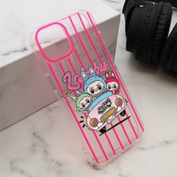 Futrola za iPhone 14 leđa Print Labubu - pink
