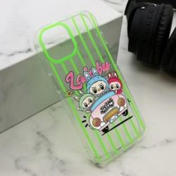 Futrola za iPhone 15 leđa Print Labubu - zelena