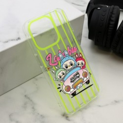 Futrola za iPhone 15 Pro leđa Print Labubu - žuta