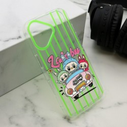 Futrola za iPhone 16 leđa Print Labubu - zelena