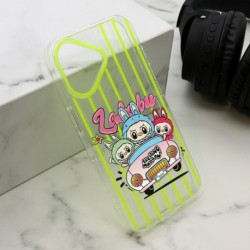 Futrola za iPhone 16 leđa Print Labubu - žuta