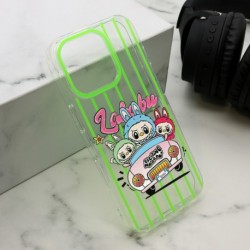 Futrola za iPhone 16 Pro leđa Print Labubu - zelena
