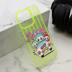 Futrola za iPhone 16 Pro leđa Print Labubu - žuta