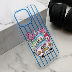 Futrola za iPhone 16 Pro Max leđa Print Labubu - plava